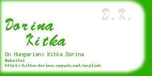 dorina kitka business card